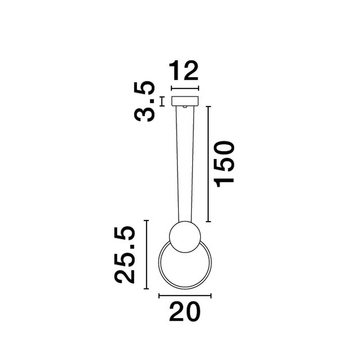 futurystyczna lampa wisząca Luces Exclusivas BARRE LE43549