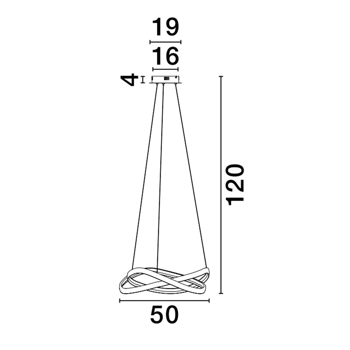 awangardowa lampa wisząca Luces Exclusivas ACAPA LE43554