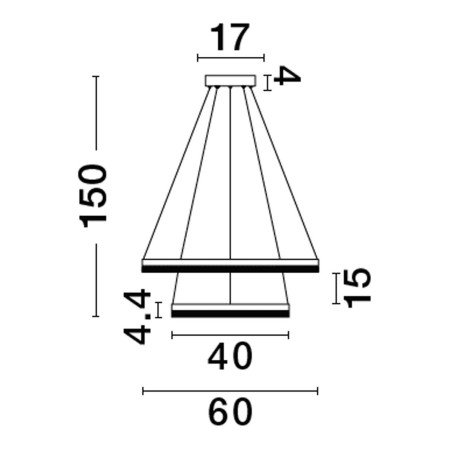współczesna lampa wisząca Luces Exclusivas ACACIO LE43561