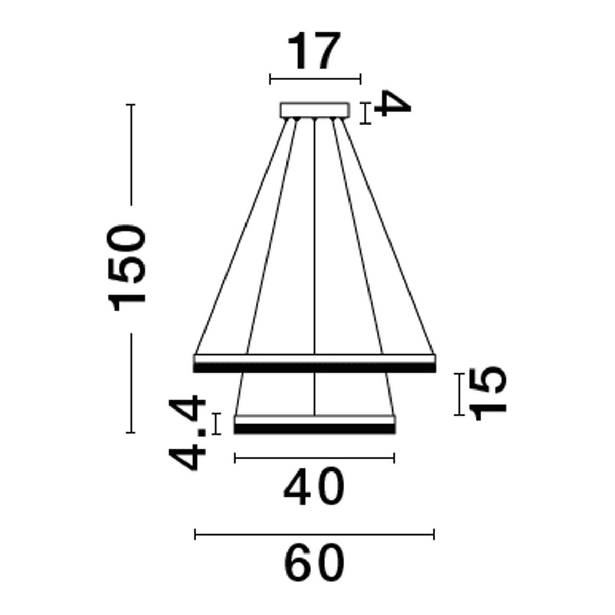 współczesna lampa wisząca Luces Exclusivas ACACIO LE43561