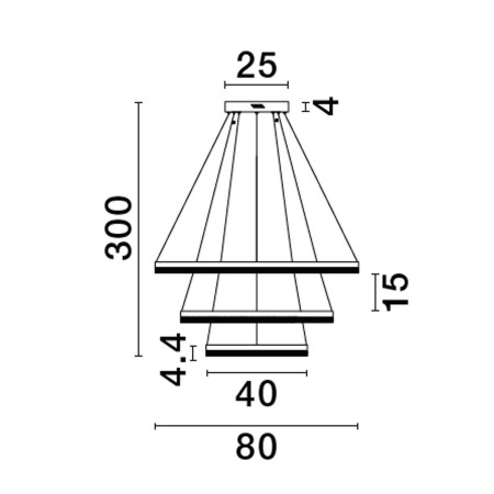 wspaniała lampa wisząca Luces Exclusivas ACACIO LE43562