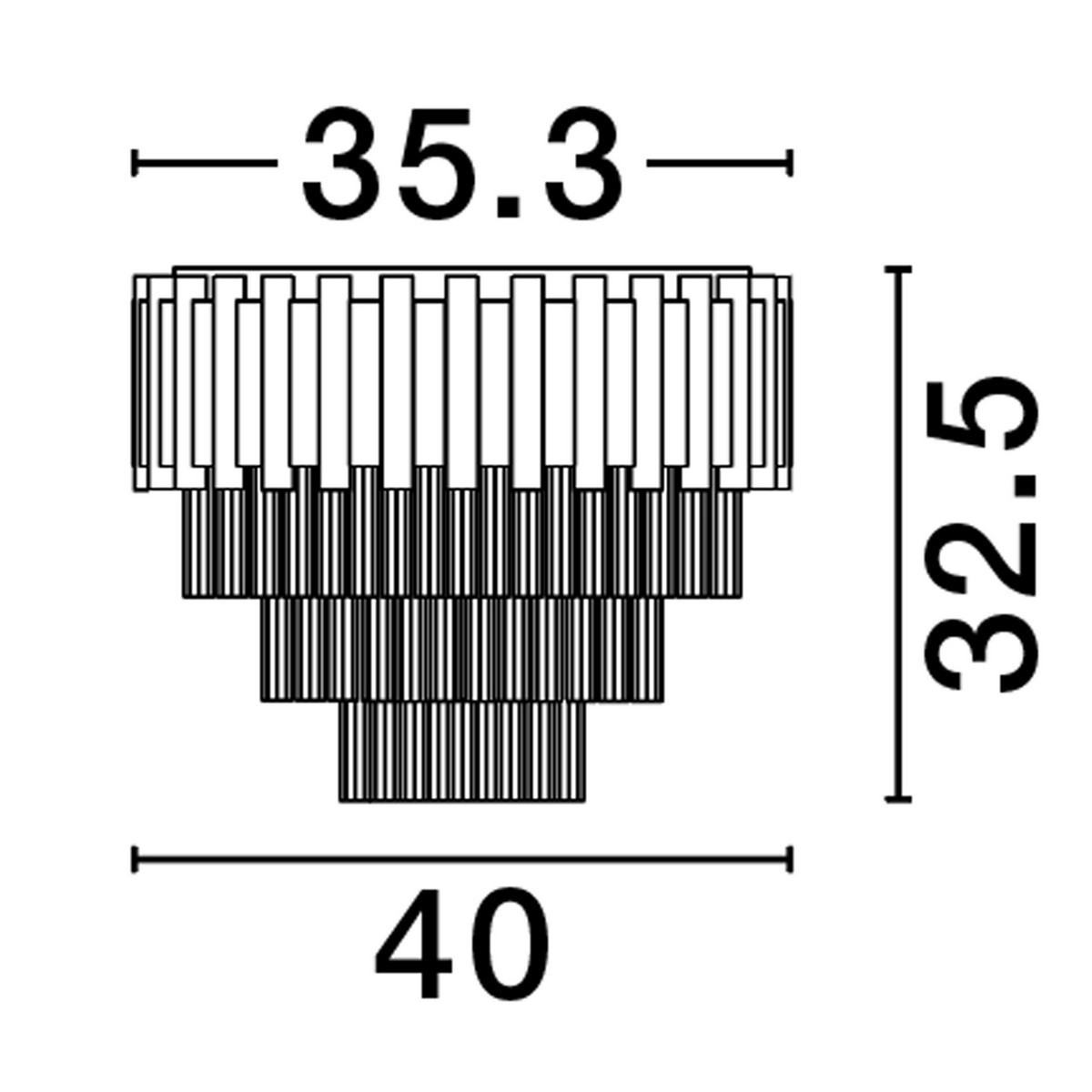 niezwykły plafon na sufit Luces Exclusivas ACATEN LE43567