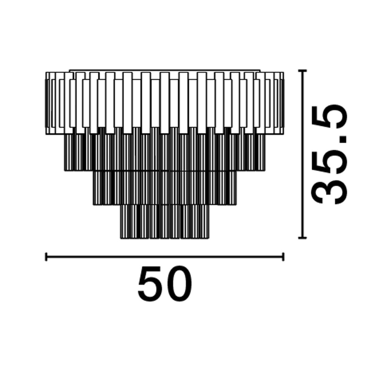 imponujący plafon na sufit Luces Exclusivas ACATEN LE43568
