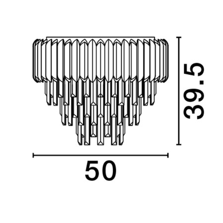 nadzwyczajny plafon na sufit Luces Exclusivas ACATEN LE43571