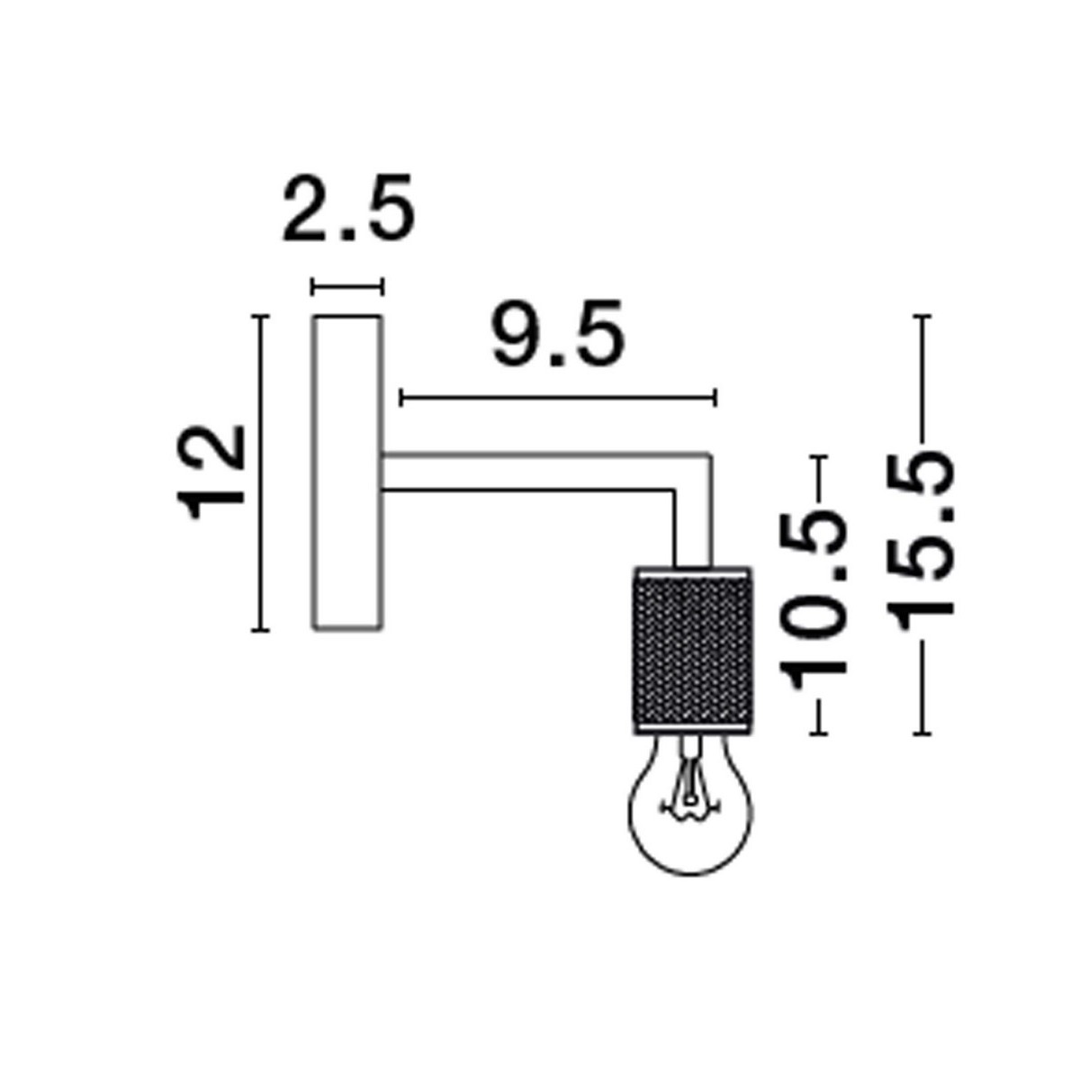 nadzwyczajny kinkiet Luces Exclusivas BAJIO LE43608