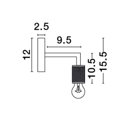 wykwintny kinkiet Luces Exclusivas BAJIO LE43610