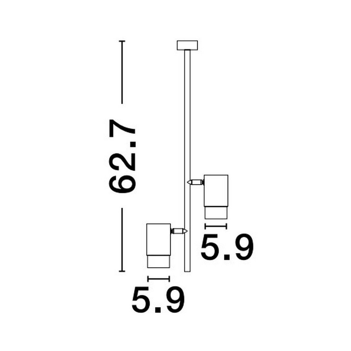 prestiżowa lampa podtynkowa Luces Exclusivas BAILON LE43636 do podwieszanych sufitów