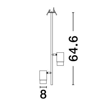 postępowa lampa podtynkowa Luces Exclusivas BAILON LE43637 do podwieszanych sufitów