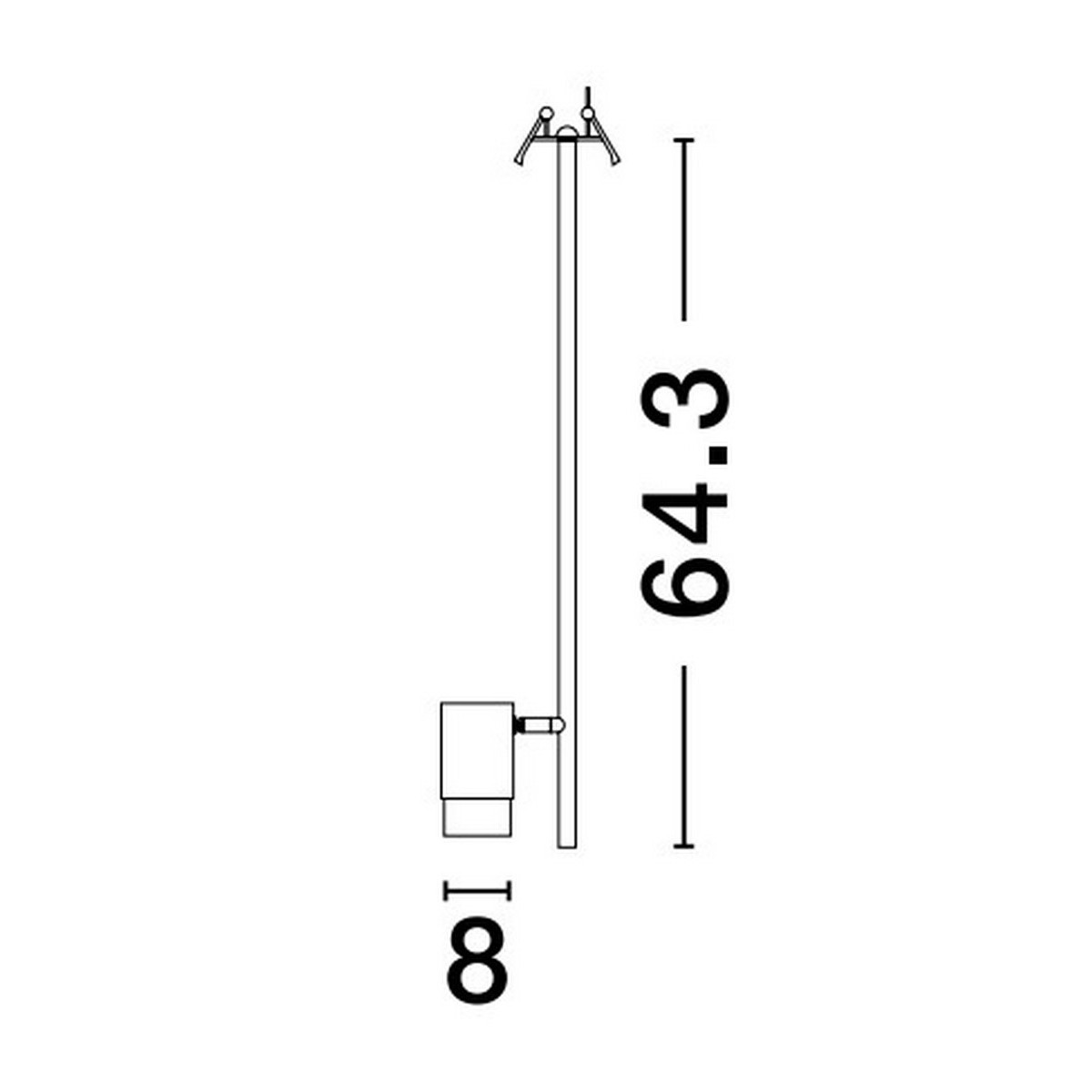 ponadprzeciętna lampa podtynkowa Luces Exclusivas BAILON LE43638 do podwieszanych sufitów