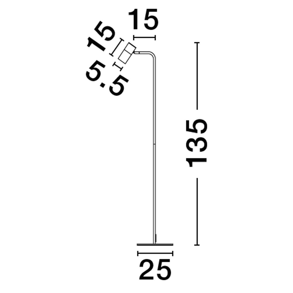 olśniewająca lampa stojąca Luces Exclusivas BAILON LE43641