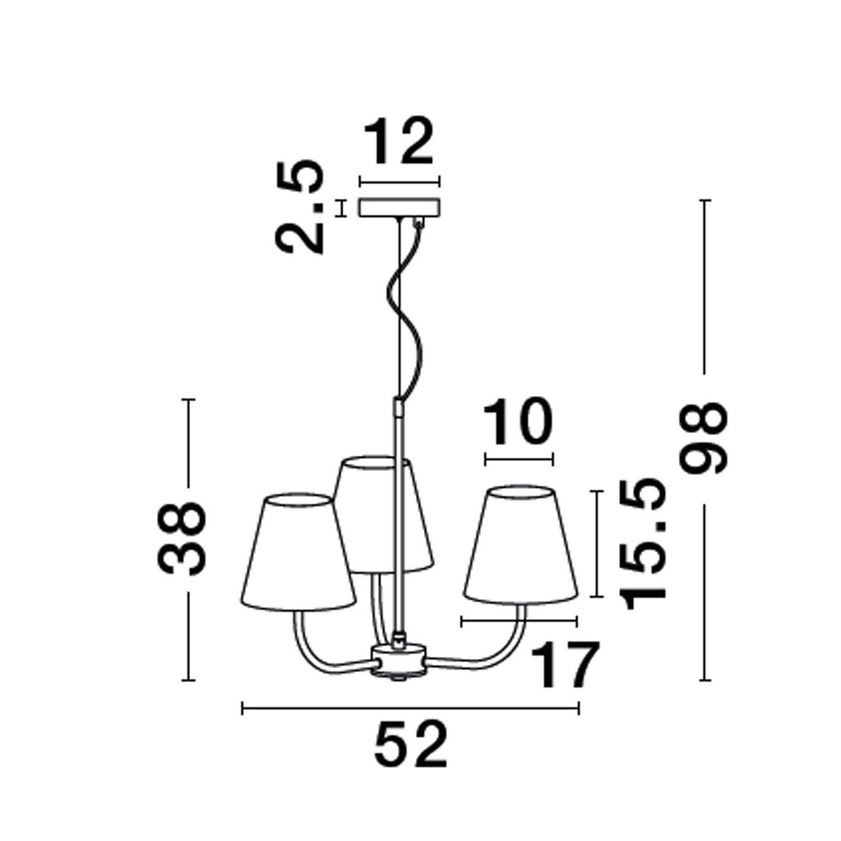 niezwykła lampa wisząca Luces Exclusivas BAJADA LE43642