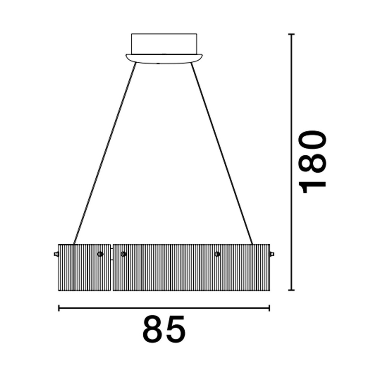 nadzwyczajna lampa wisząca Luces Exclusivas BAJIOS LE43648