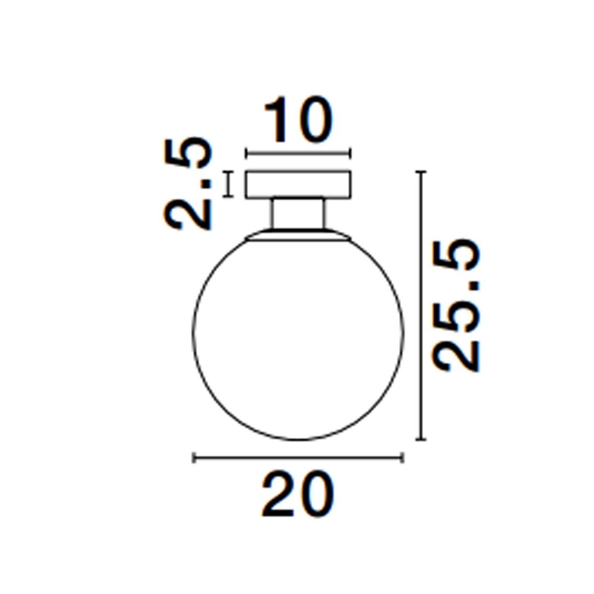 imponująca lampa natynkowa - spot Luces Exclusivas BAJUCU LE43653
