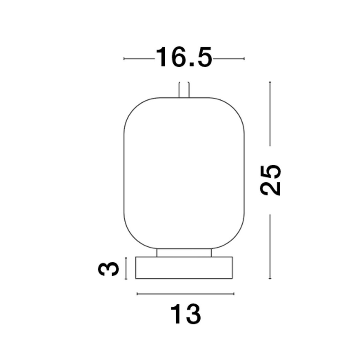 futurystyczna lampa stołowa Luces Exclusivas PILAR LE43655