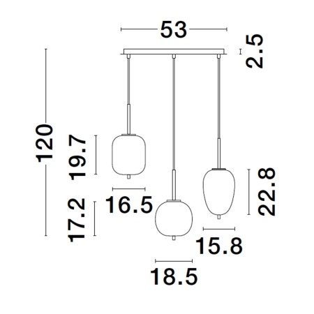 elitarna lampa wisząca Luces Exclusivas PILAR LE43657