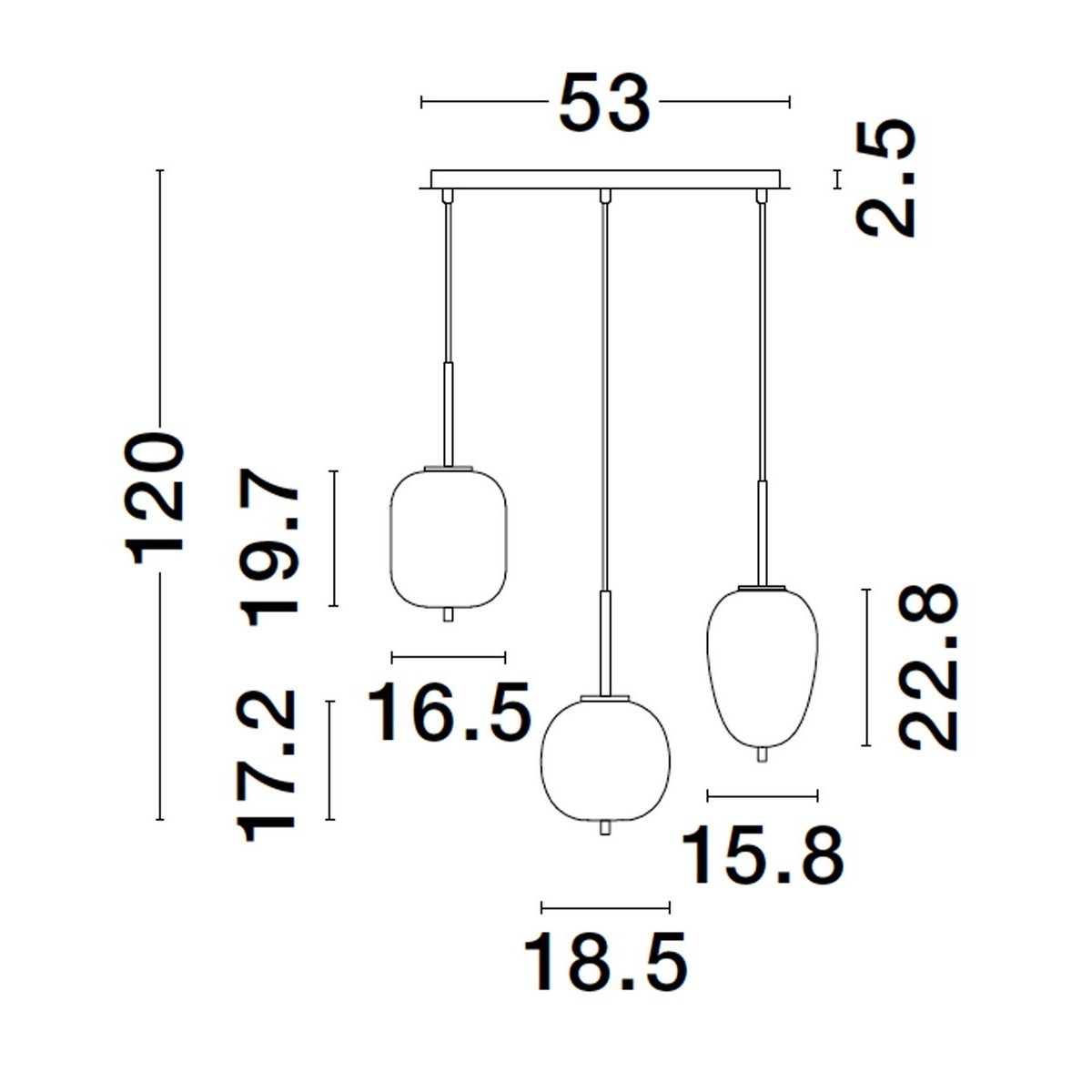 elitarna lampa wisząca Luces Exclusivas PILAR LE43657