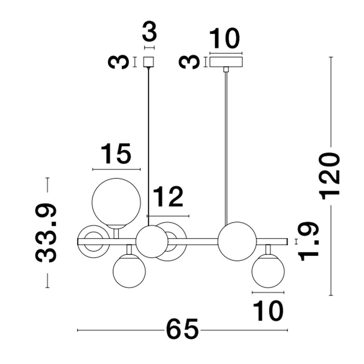 stylowa lampa wisząca Luces Exclusivas PARLA LE43673