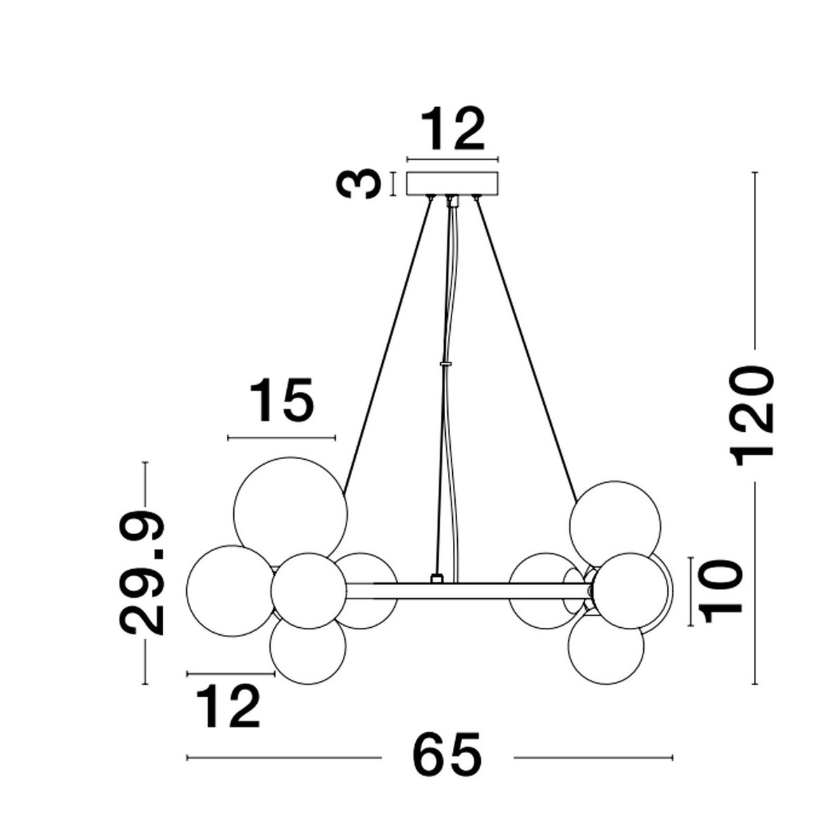 prestiżowa lampa wisząca Luces Exclusivas PARLA LE43674