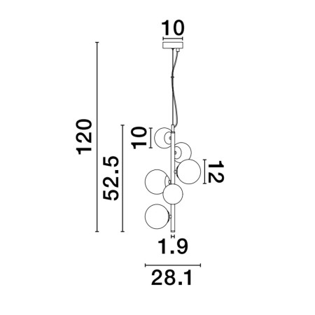 postępowa lampa wisząca Luces Exclusivas PARLA LE43675