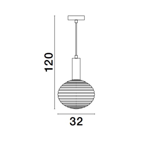 olśniewająca lampa wisząca Luces Exclusivas BALAJU LE43679