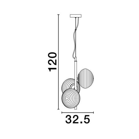 nieprzeciętna lampa wisząca Luces Exclusivas BALAJU LE43681