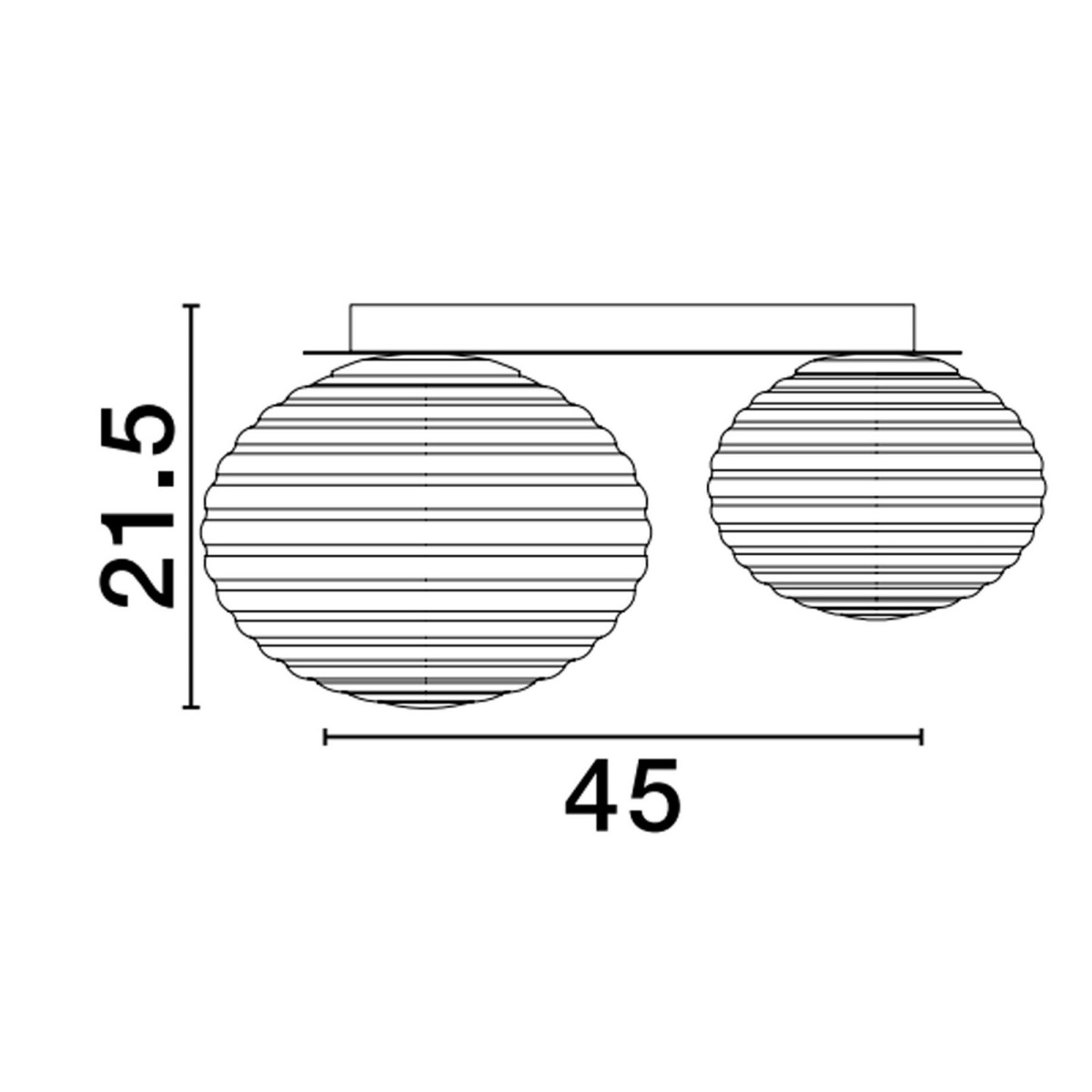 niepowtarzalna lampa natynkowa - spot Luces Exclusivas BALAJU LE43682