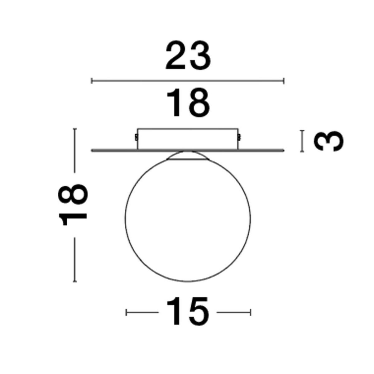 ekskluzywna lampa natynkowa - spot Luces Exclusivas BALCON LE43692