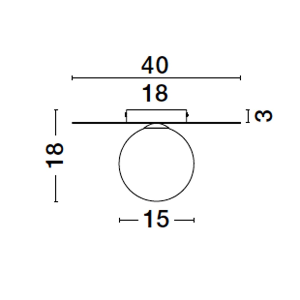 czarująca lampa natynkowa - spot Luces Exclusivas BALCON LE43693