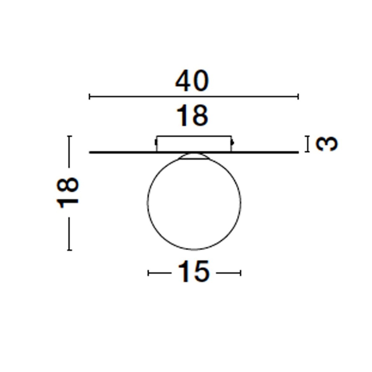 czarująca lampa natynkowa - spot Luces Exclusivas BALCON LE43693