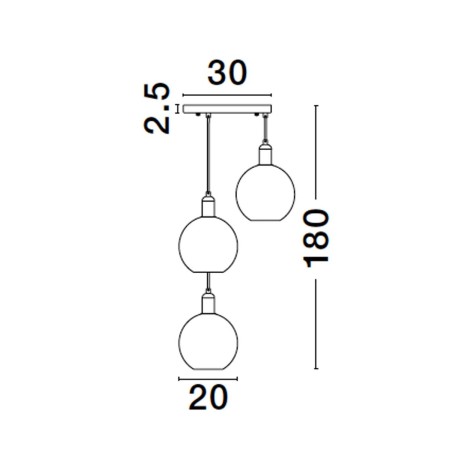 zachwycająca lampa wisząca Luces Exclusivas BALCHE LE43695