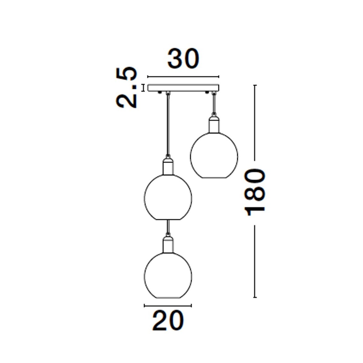 zachwycająca lampa wisząca Luces Exclusivas BALCHE LE43695