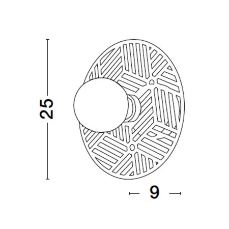 wytworny kinkiet Luces Exclusivas BAMEPA LE43700