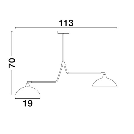 prestiżowa lampa wisząca Luces Exclusivas BAMORE LE43707