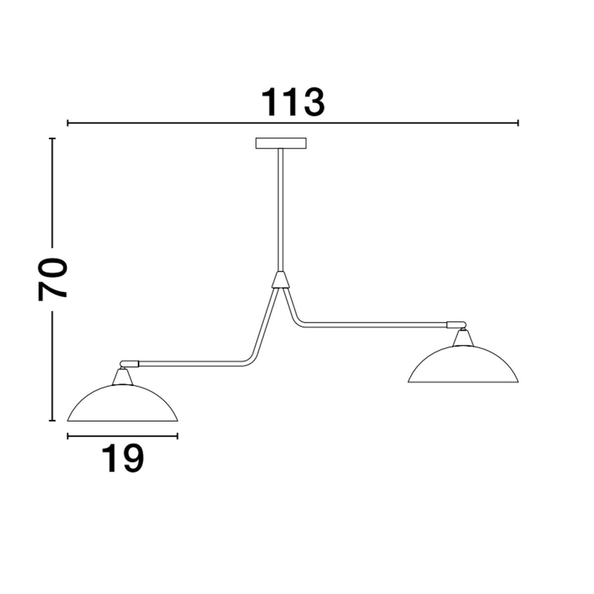 prestiżowa lampa wisząca Luces Exclusivas BAMORE LE43707