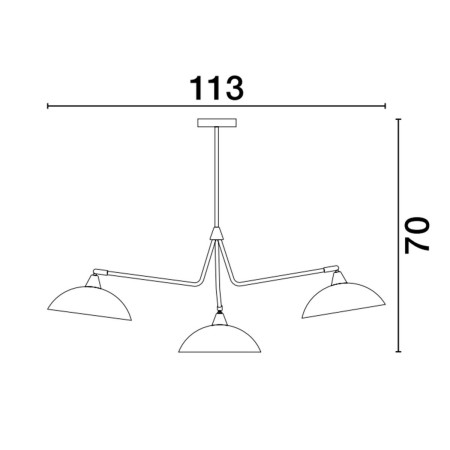 ponadprzeciętna lampa wisząca Luces Exclusivas BAMORE LE43709
