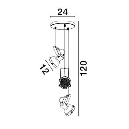 niezwykła lampa wisząca Luces Exclusivas BANCOS LE43714