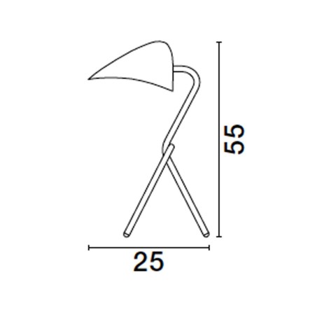awangardowa lampa biurkowa Luces Exclusivas BARRAS LE43730