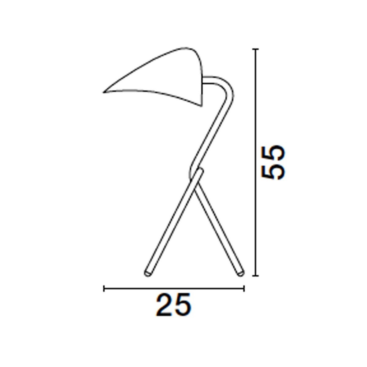 awangardowa lampa biurkowa Luces Exclusivas BARRAS LE43730