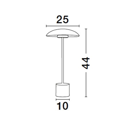zachwycająca lampa stołowa Luces Exclusivas BARRON LE43731