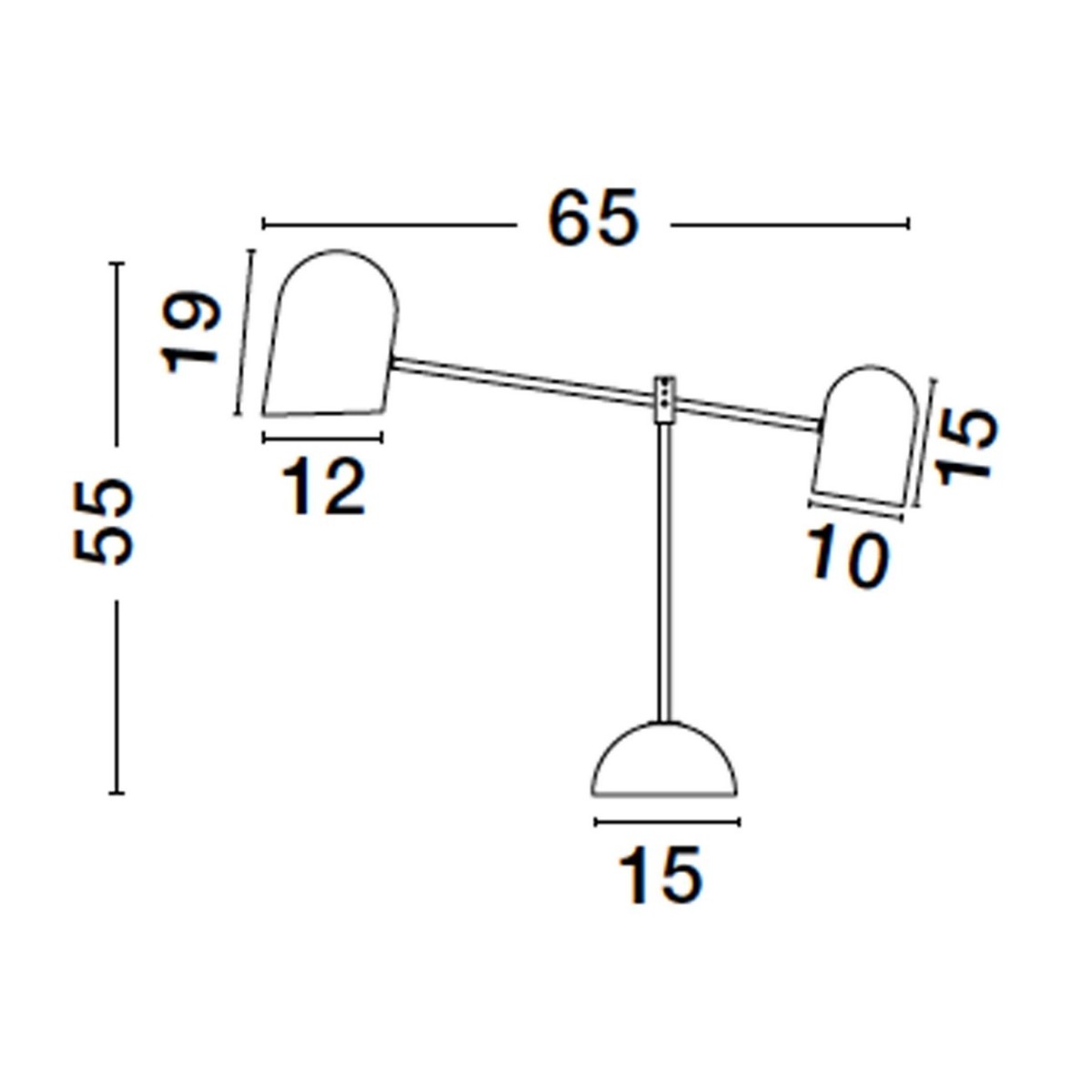 wybitna lampa biurkowa Luces Exclusivas ABASOLO LE43736