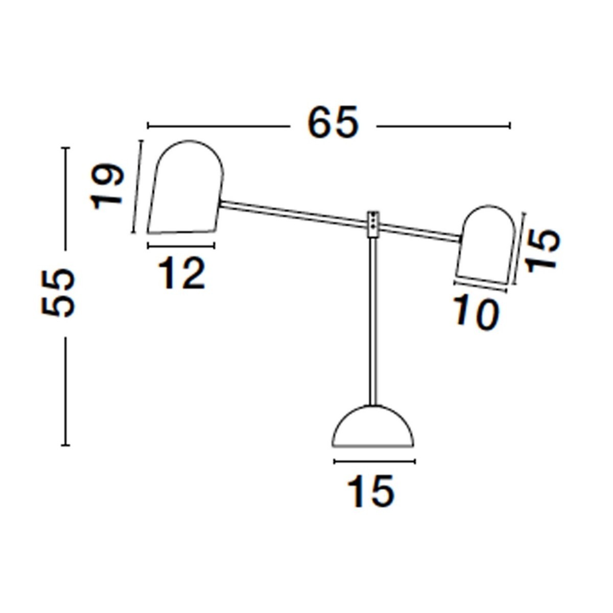 wybitna lampa biurkowa Luces Exclusivas ABASOLO LE43736