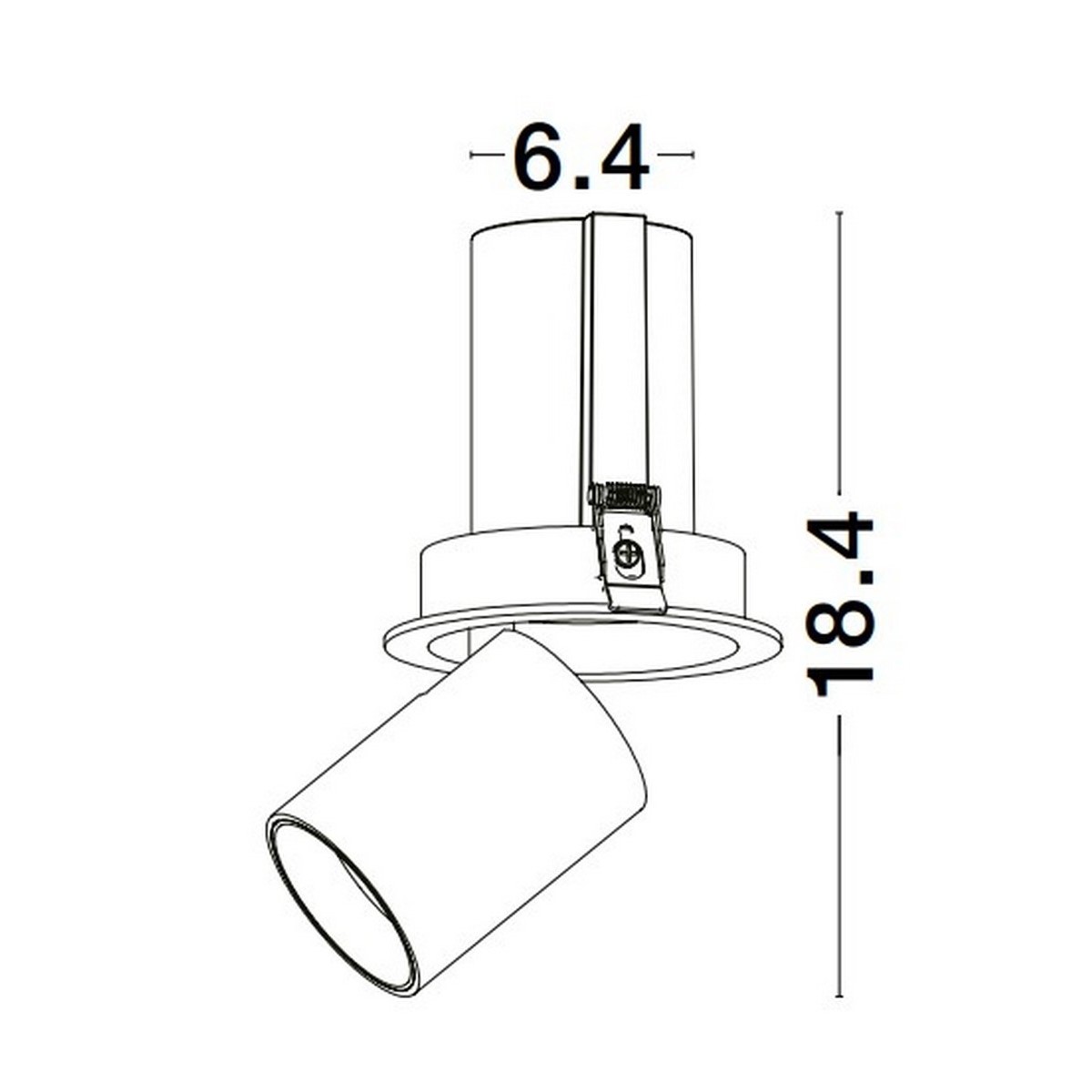 ponadprzeciętna lampa podtynkowa Luces Exclusivas ACALAPA LE61605 do podwieszanych sufitów