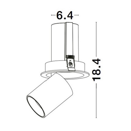 piękna lampa podtynkowa Luces Exclusivas ACALAPA LE61606 do podwieszanych sufitów