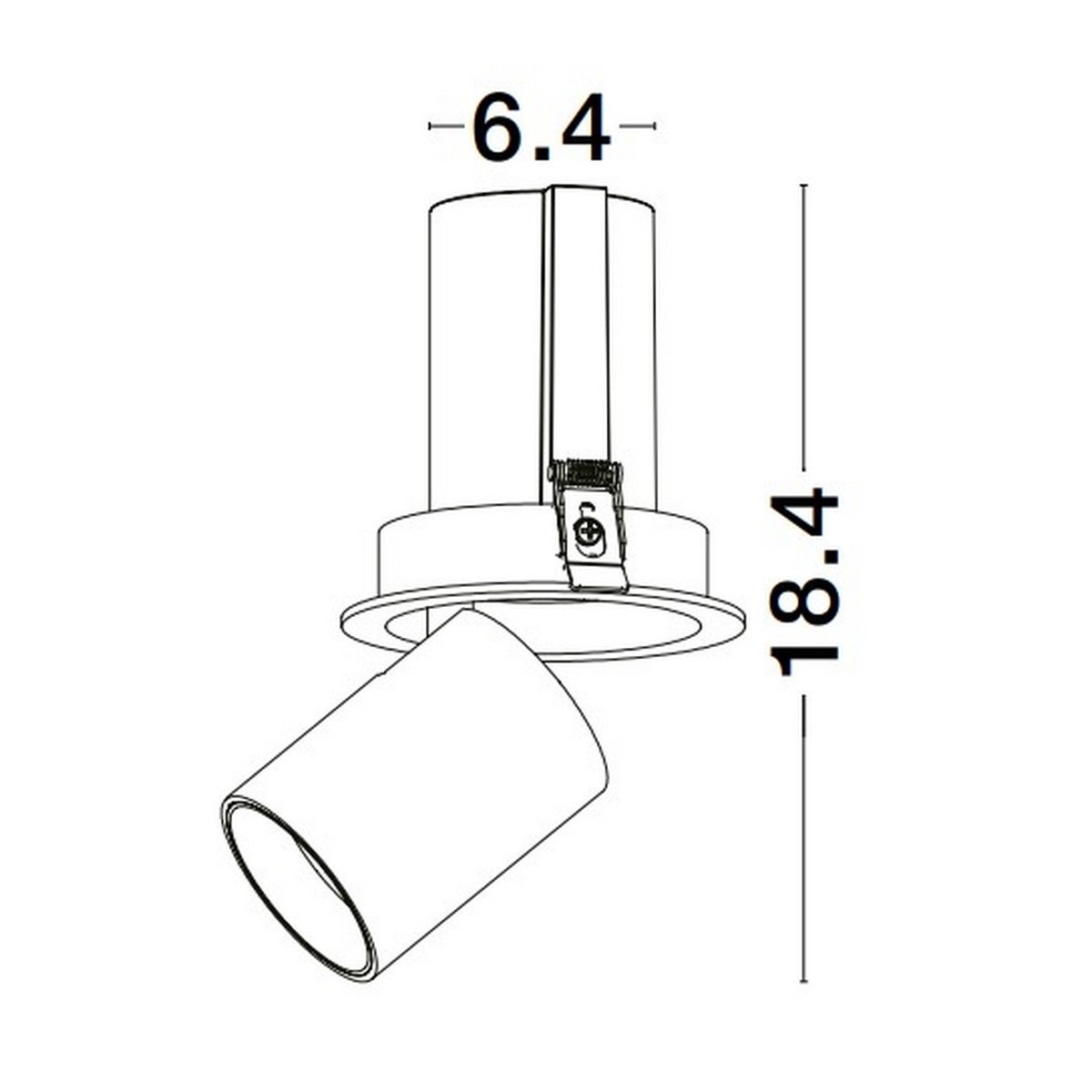 piękna lampa podtynkowa Luces Exclusivas ACALAPA LE61606 do podwieszanych sufitów