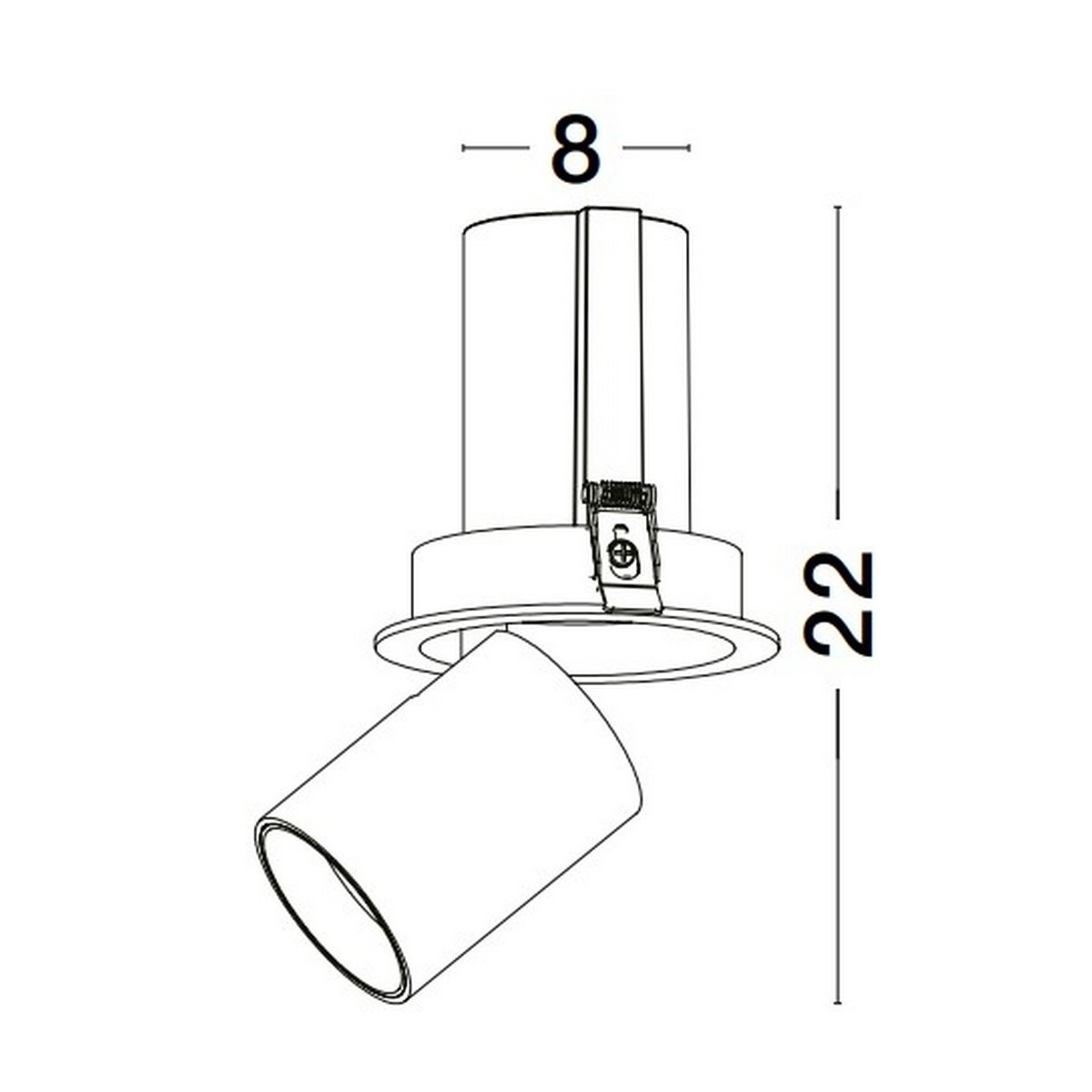oryginalna lampa podtynkowa Luces Exclusivas ACALAPA LE61607 do podwieszanych sufitów