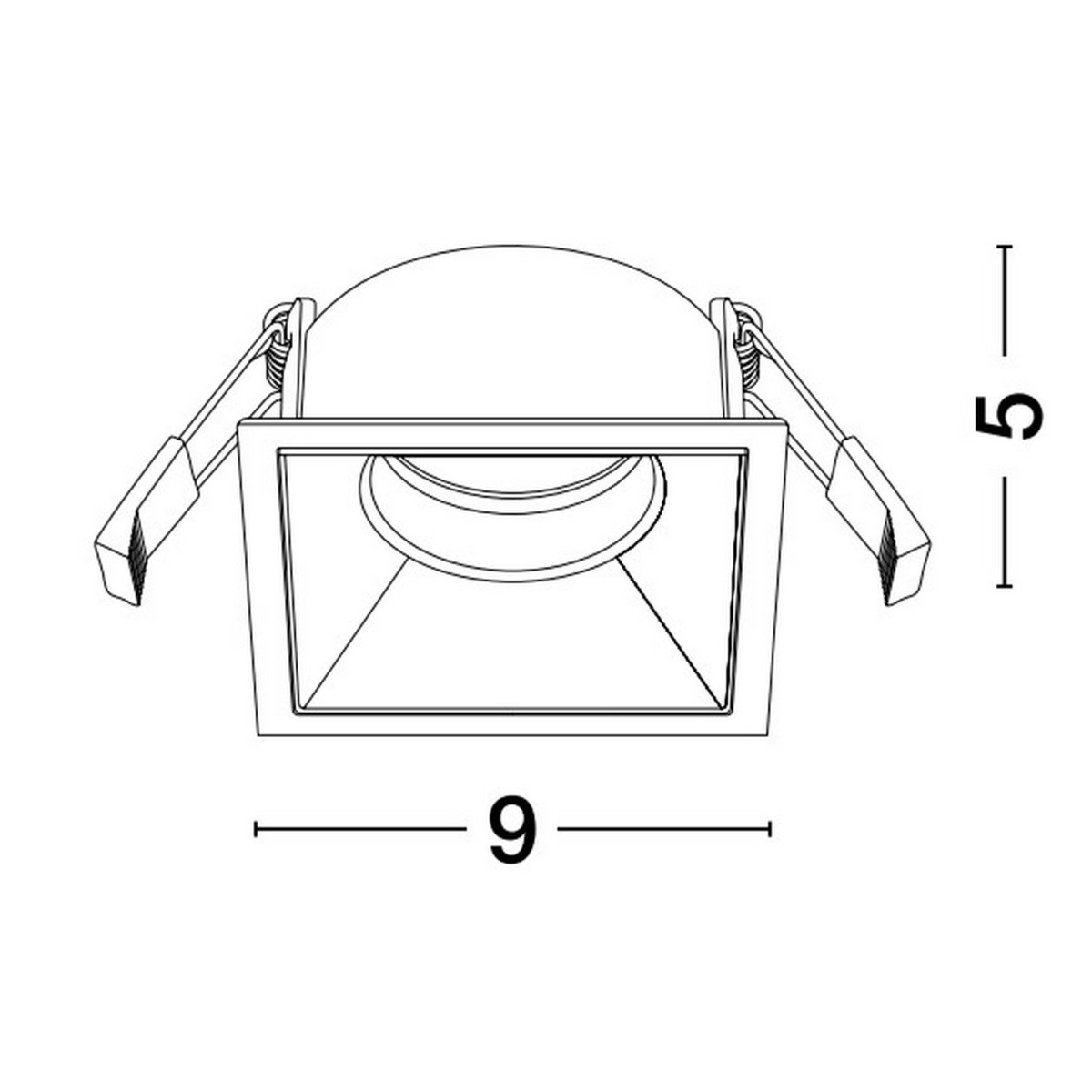 niezwykła lampa podtynkowa Luces Exclusivas ACAMBAY LE61609 do podwieszanych sufitów