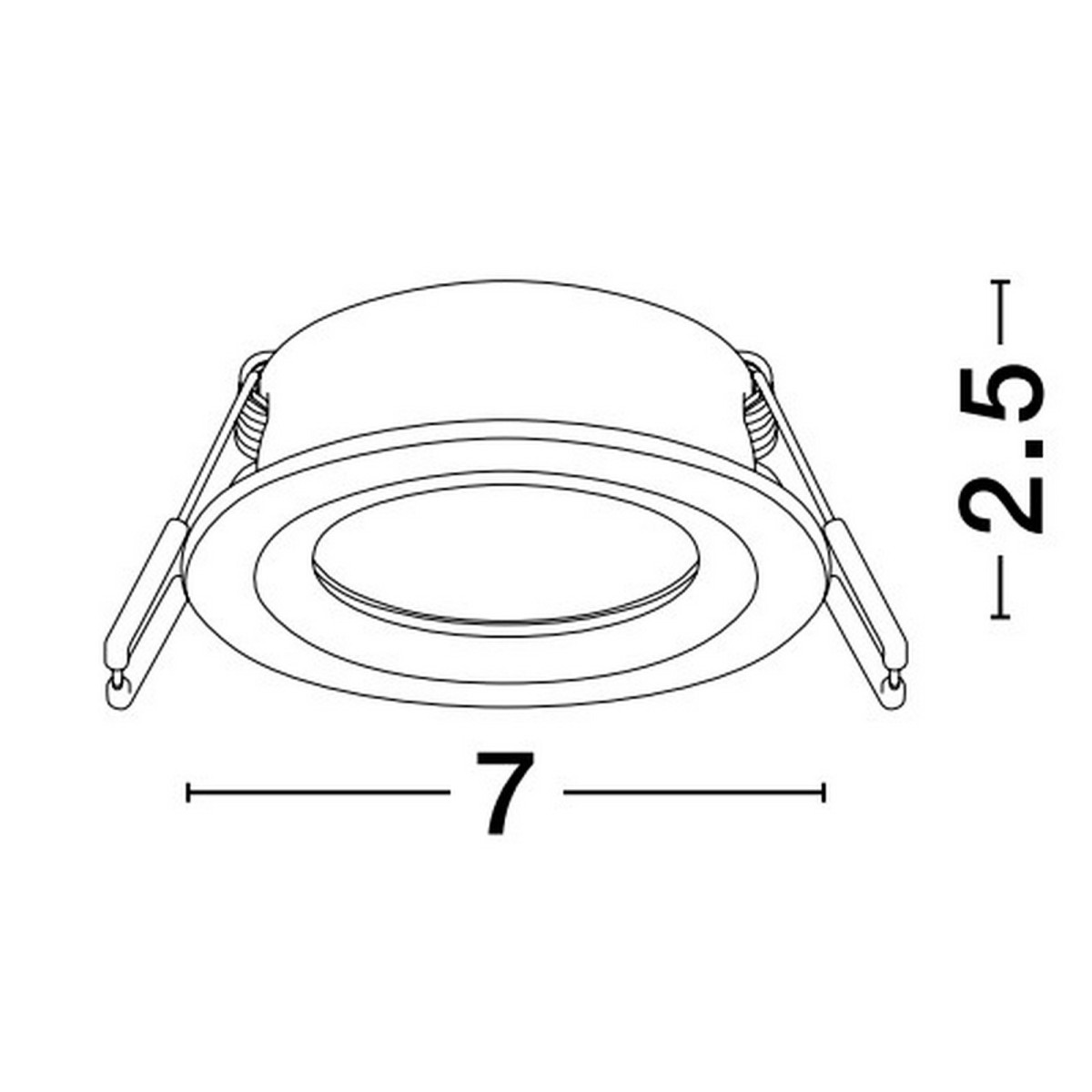 luksusowa lampa podtynkowa Luces Exclusivas BOSCONIA LE61613 do podwieszanych sufitów