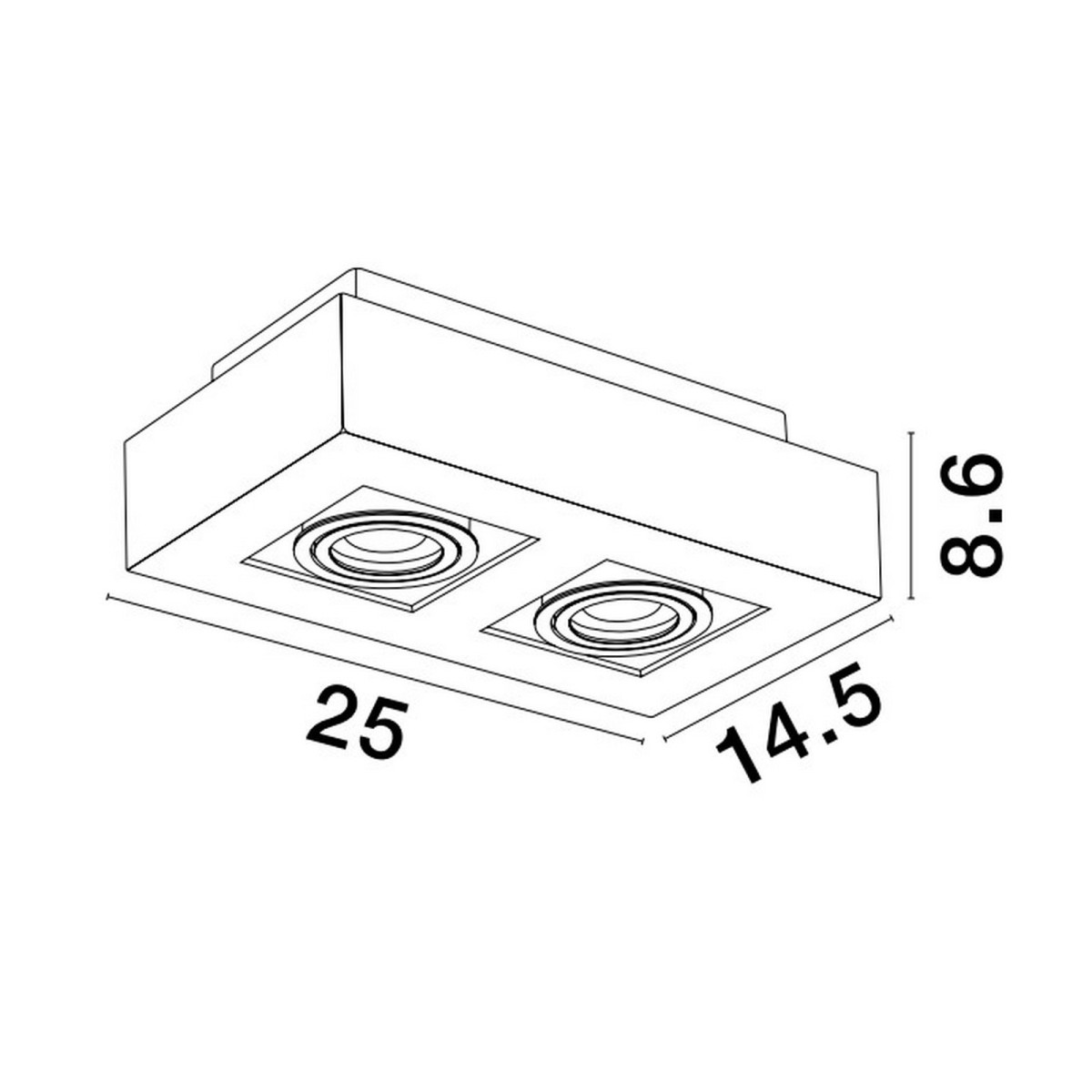 urokliwa lampa natynkowa - spot Luces Exclusivas ACATENO LE61632