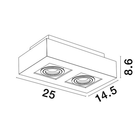 unikalna lampa natynkowa - spot Luces Exclusivas ACATENO LE61633