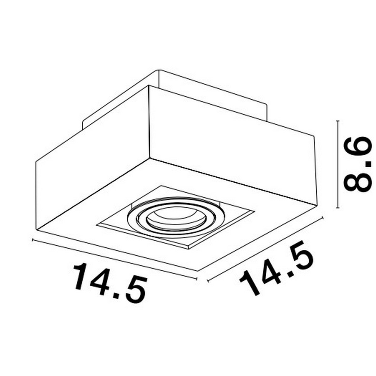 szykowna lampa natynkowa - spot Luces Exclusivas ACATENO LE61634